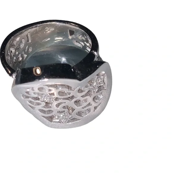 Pasquale Bruni 18K Diamond Amore Heart Celestial Stars Platinum Size 5.75 - 6 - Picture 5 of 12